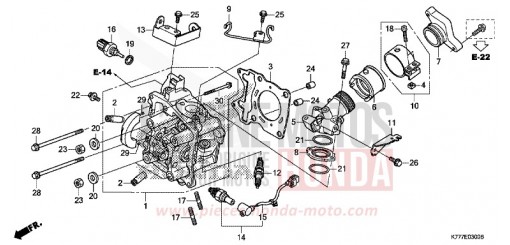 CYLINDER HEAD SH150ADK de 2019
